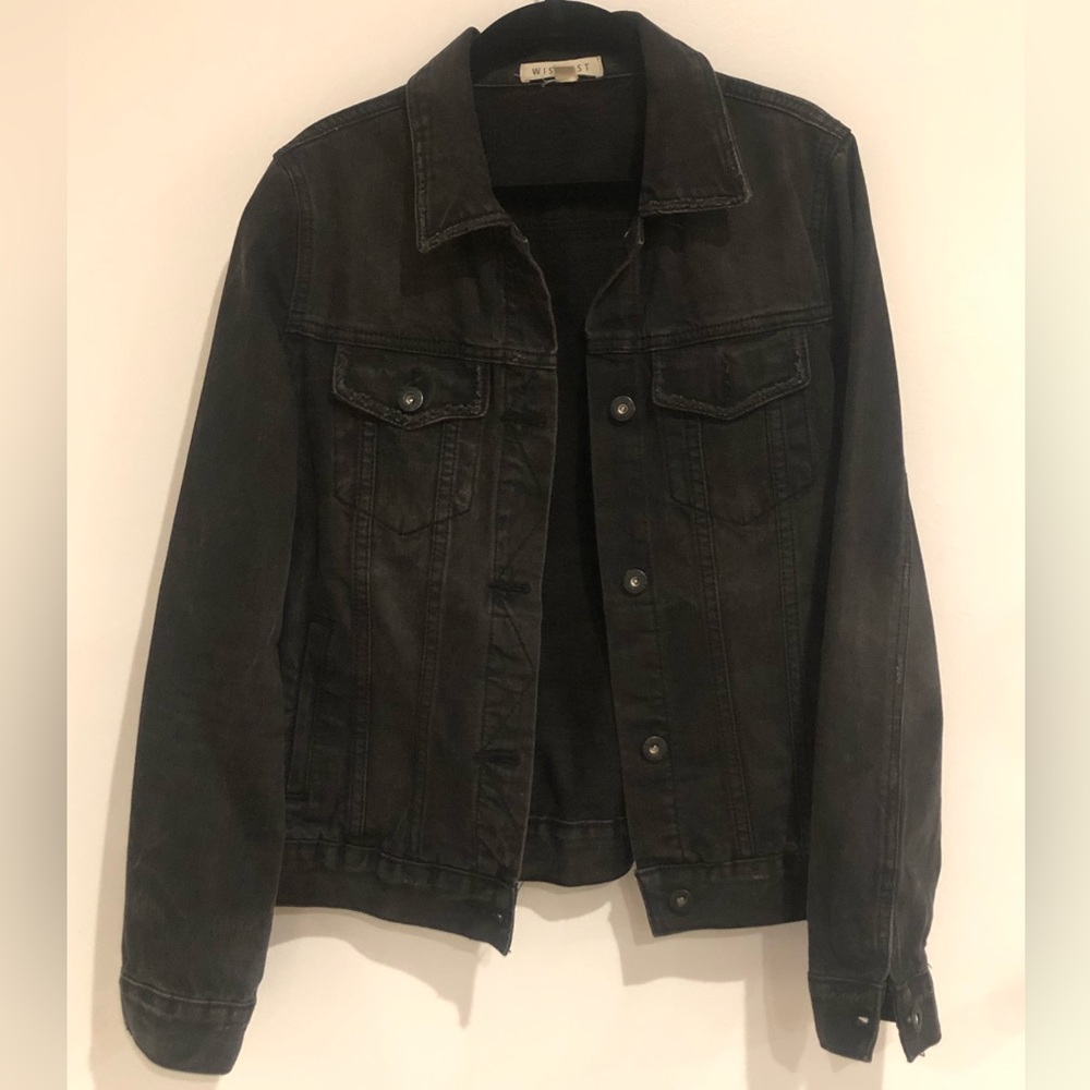 Wishlist black jean button down jacket